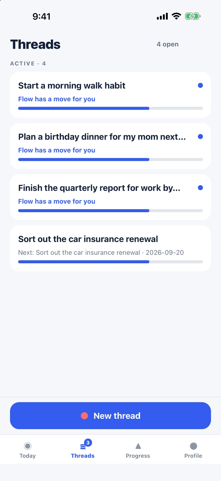 Flowthread — All your threads in one place