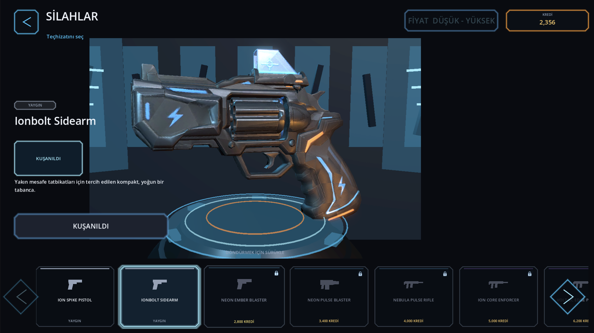 WordBlast screen: Weapons