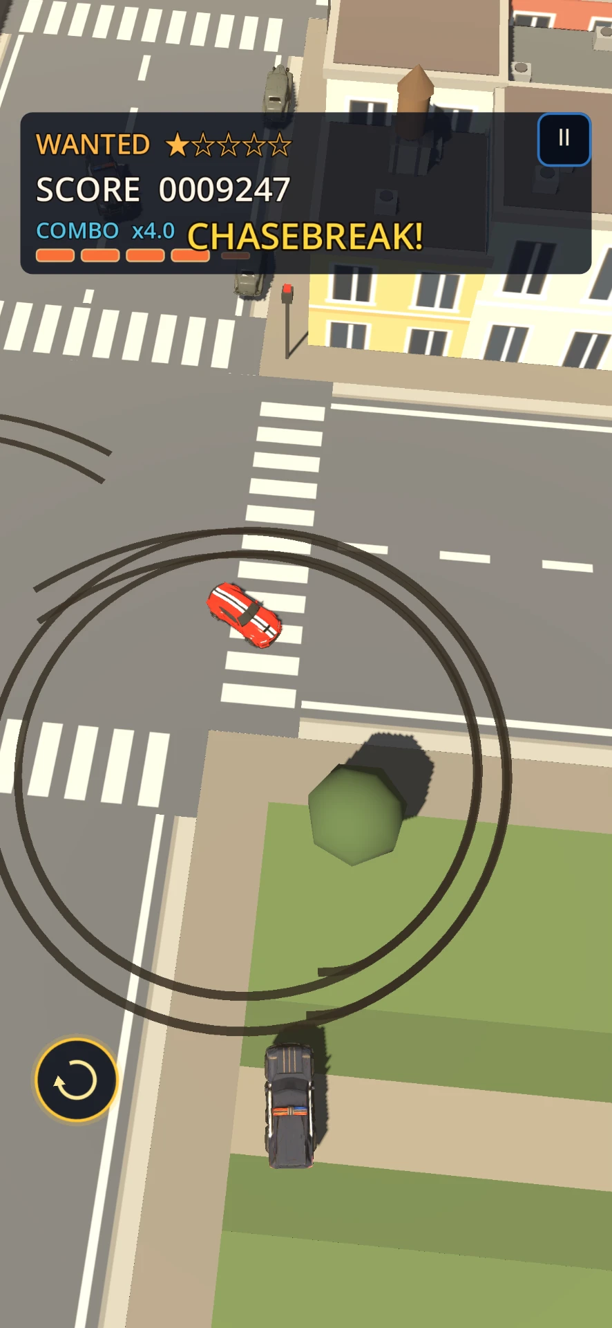 Chasebreak — Drift a corner and shake the chase